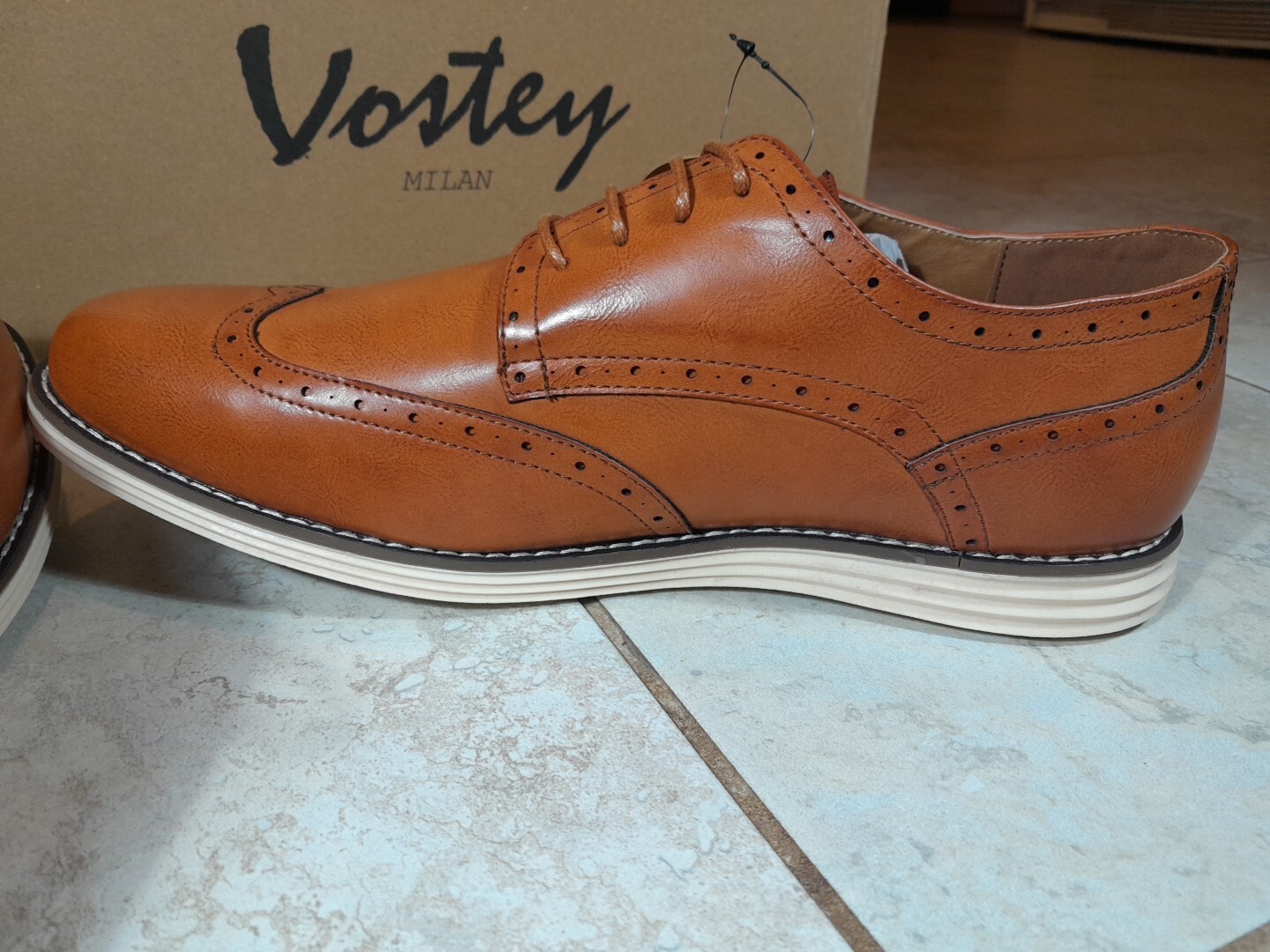 Vostey Men's Dress Shoes Casual for Men Oxford Business Men 13 W/Box