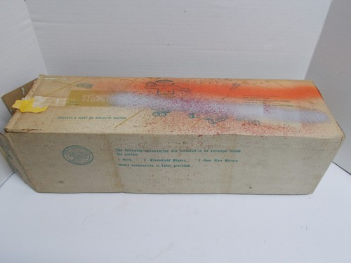 Vtg STRUCTO #406 "Timber Toter" Tractor/ Trailer Log Hauler w/Original Box, 60s - Picture 14 of 14
