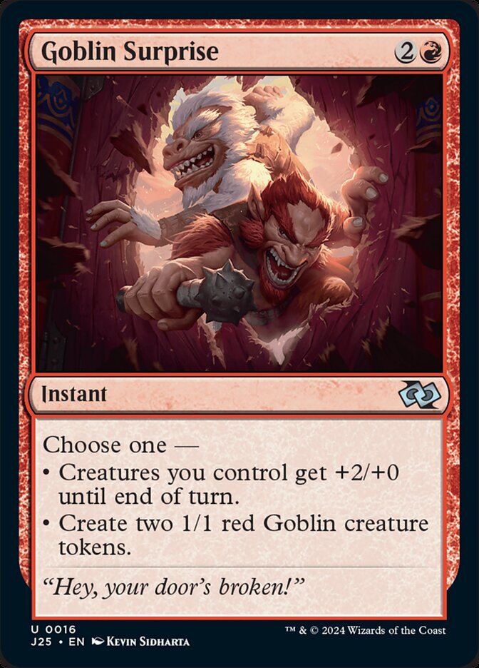 MTG Magic the Gathering Goblin Surprise (16/779) Foundations Jumpstart LP