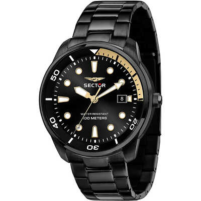 Herrenuhr SECTOR OVERSIZE R3253102027 Edelstahl Schwarz Sub 100mt
