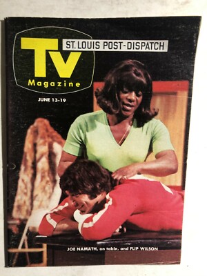 TV MAGAZINE St. Louis (MO) Post-Dispatch June 13, 1971 Flip Wilson, Namath cover