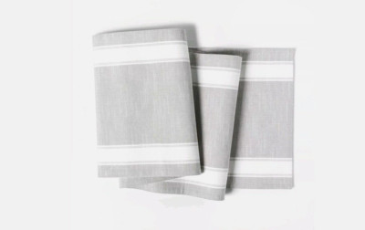Target Threshold Table Runner Gray White Stripe Farmhouse 14x108
