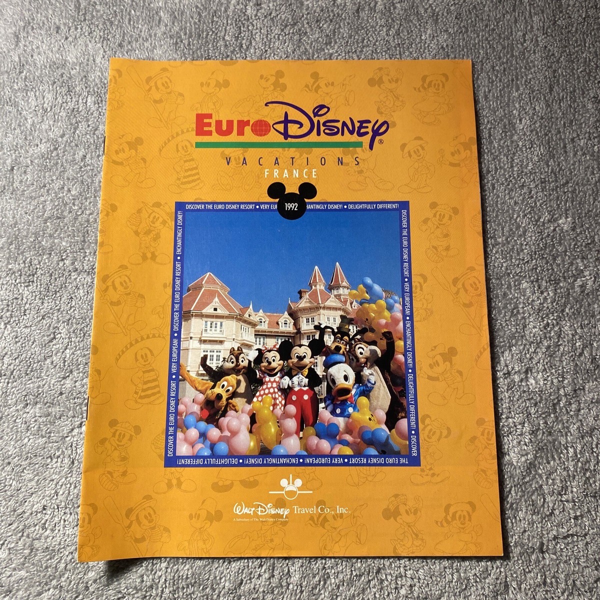 Euro Disney Disneyland Paris Vacations France 1992 Walt Disney