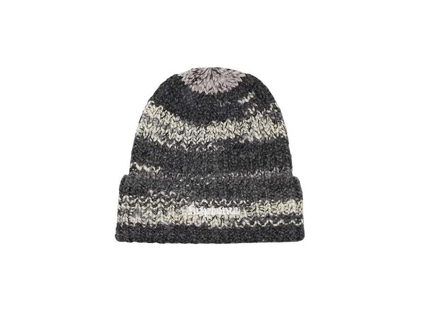 Bonnet noir à rayures Supreme Space Dye