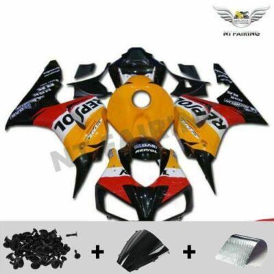 US STOCK Orange Repsol Injection Fairing Fit for 2006 2007 Honda