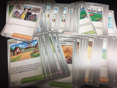 Non-Holo Pokemon Paldea Evolved /193 Trainer/Energy/.. Card ($2+ Order Required)