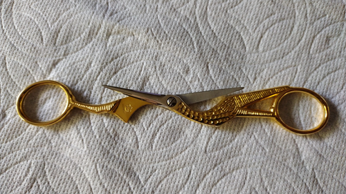 Scissors Sewing Embroidery Stork/Crane 4.5" Robert Klaas, Stahl Quality Germany - Picture 5 of 19