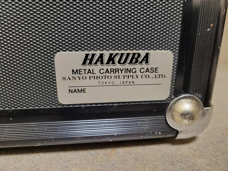 Estuche Rígido de Colección HAKUBA ALUMINIO Cámara Fotografía Negro SANYO Supply Co Foto 4 de 4