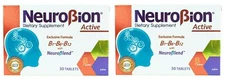 NeuroBion Active with B1, B6, B12, Exclusive Formula, 30 Tablets (TWO) Exp 12/26