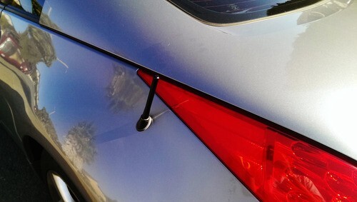"Mástil de antena corto de aluminio negro de 4 pulgadas AM/FM para NISSAN 350Z 2003-2009" nuevo - Imagen 16 de 16
