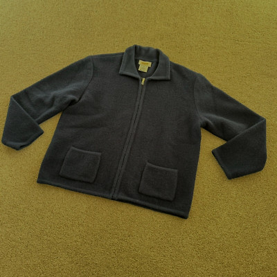 * Talbots 100% Wool Petites Vintage Winter Sweater Dark Blue Retro MED