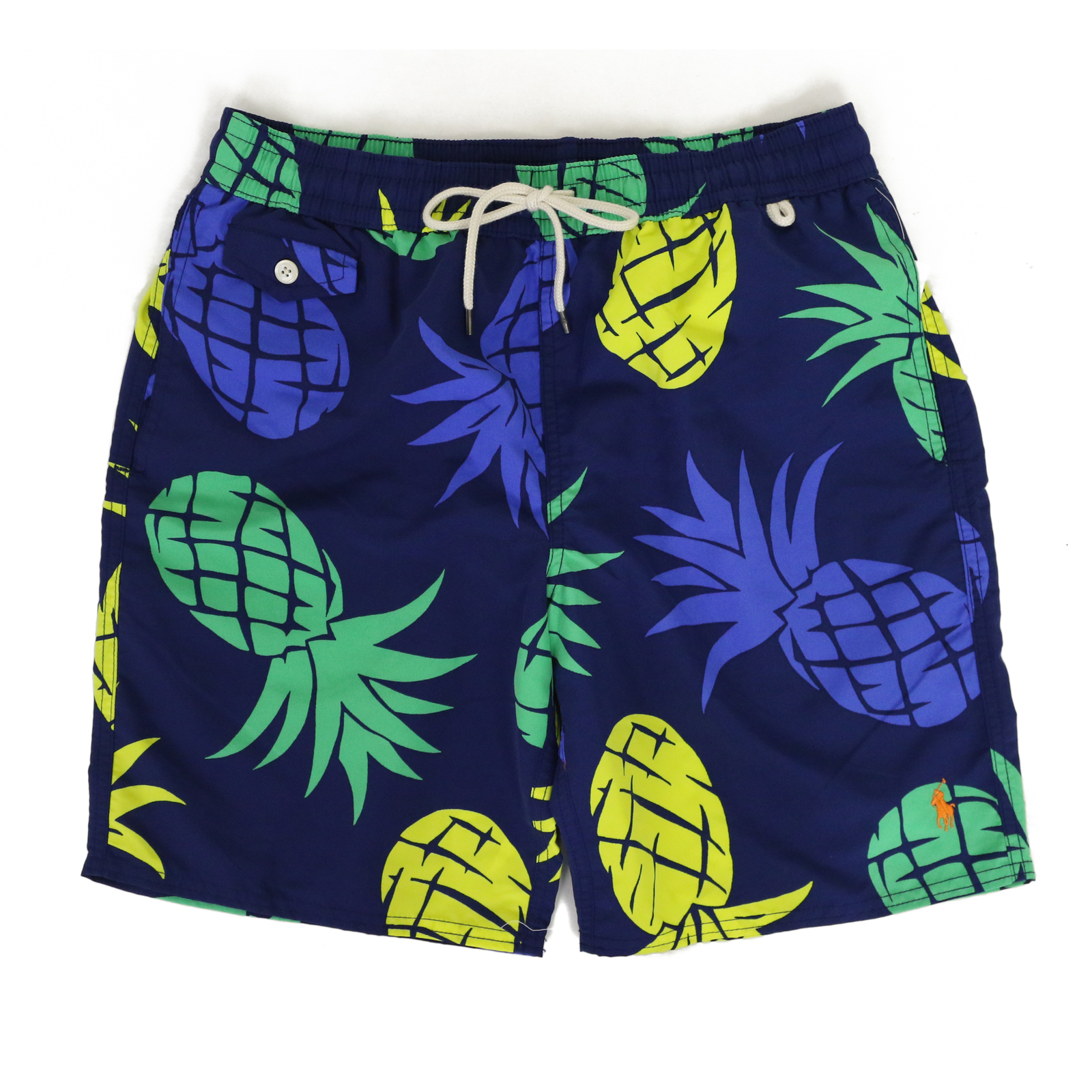 Купальник Polo Ralph Lauren с принтом - Темно-синий с ананасами -