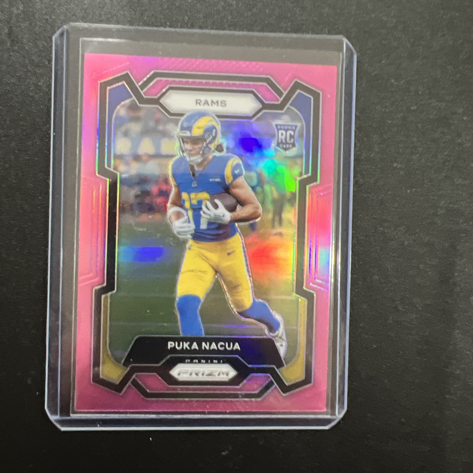 PUKA NACUA 2023 PANINI PRIZM PINK RC #357 RAMS