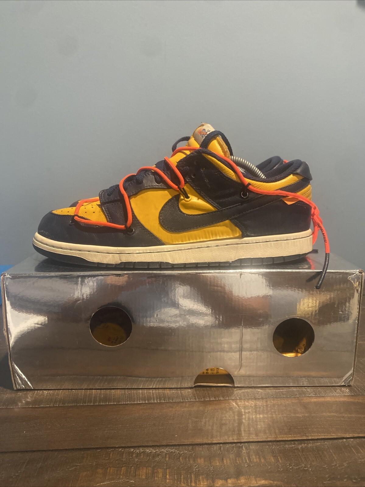 OFF WHITE X NIKE Taglia 10 Nike Dunk Low x OFF WHITE University G 2019