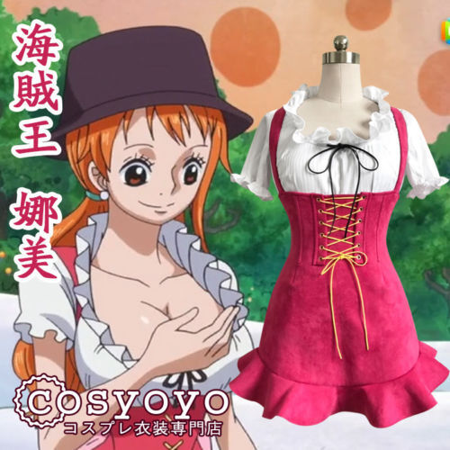 ONEPIECE ONE PIECE OP Nami robe jolie et douce costume cosplay costume de nami - Photo 1 sur 11