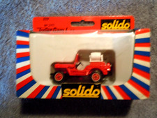 SOLIDO JEEP DIECAST MODEL FIRE TRUCK/PUMPER/HOSE JEEP  IN UNOPENED BOX