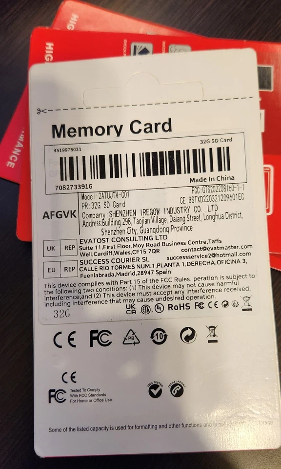 Micro SD 32 gb tf memory card - Image 2 of 2