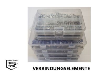 Flachrundschrauben Set EDELSTAHL Becherschrauben NF E 27-128 / Schloßschrauben 