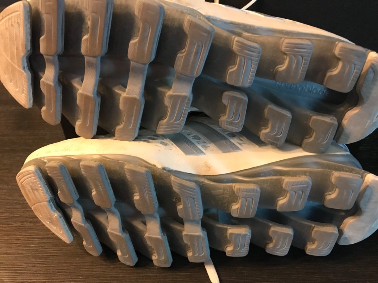 Adidas Springboard Razor Running Mens Shoes Sz 6 White Metallic Silver ...
