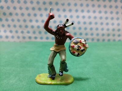 Vintage - Indianer Amerikanische Native Old Wild West 70 MM Elastolin
