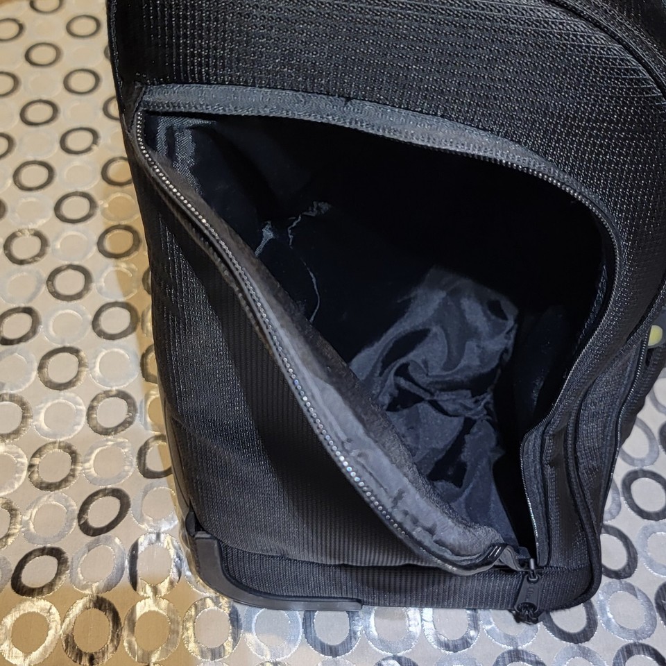 LL Bean Hard & Soft Side Rolling Spinner Carry On Luggage Bag 15"x14"x9