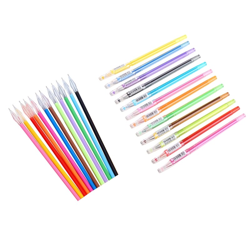 Lovely Coloring Rollerball Pen Tip for Writing Taking Note Marking 12x