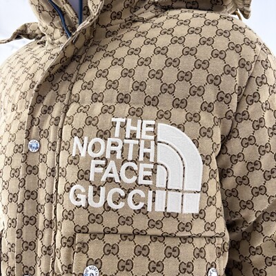 THE NORTH FACE X GUCCI GG MONOGRAM UNISEX WITER JACKET PRE-OWNED
