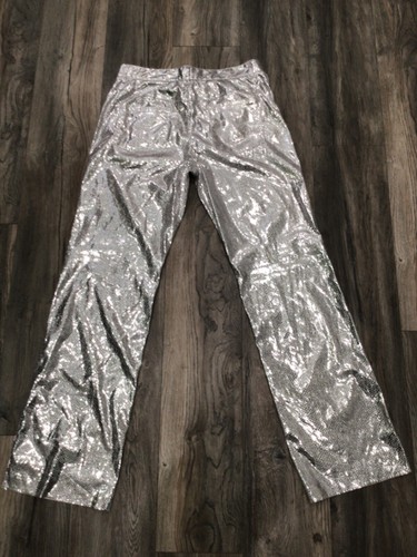 MSGM Size 44 silver Dress Pants - Picture 9 of 12