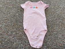 Carter's Girls Pink Flower Bodysuit 6M