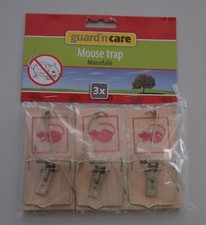 3X 3-Pack Wooden Mouse Traps