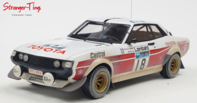 イクソ 1/18 トヨタ セリカ 2000GT #14 RACラリー 1977 IXO Toyota Celica 2000 GT #18 RAC Rally J-L.Therier 1977 Dirty
