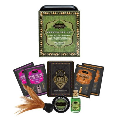 WEEKENDER TIN KIT THE ORIGINAL MASSAGE OIL - KAMASUTRA COSMETICS