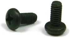 Black Oxide Stainless Phillips Pan Head Machine Screw  4-40 x 1/4, Qty 100