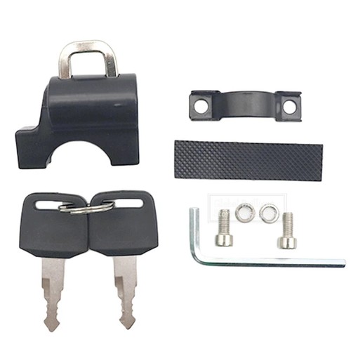 2Pcs Motorcycle Helmet Padlock Handlebar Mount Storage Helmet Rust-proof Lock - Picture 8 of 9