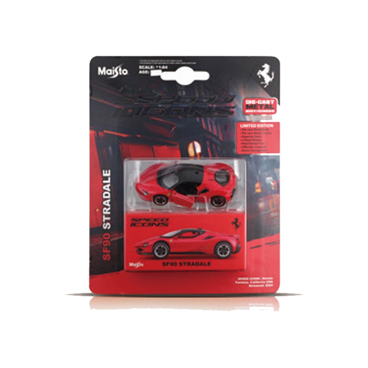 1:64 Scale FERRARI SF90 STRADALE Diecast Model Car Miniature