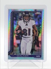 DEVONTEZ WALKER 2025 TOPPS CHROME FOOTBALL PRISM REFRACTOR RAVENS Q5692