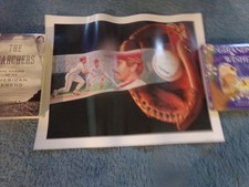 Mike Schmidt  Signed Rawlings Promo Poster Frome 1991 Dick Perez artwork