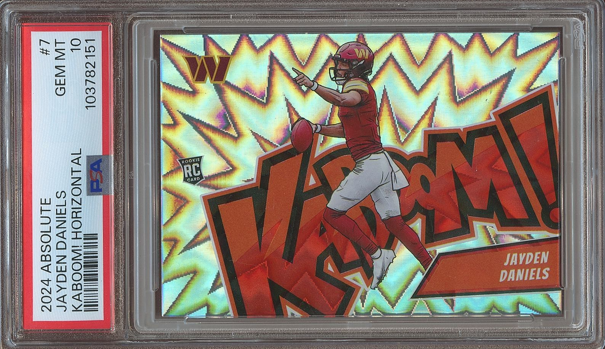 Jayden Daniels 2024 Absolute KABOOM! SSP CASE HIT Rookie RC