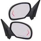 Mirror Power Folding Heated Signal Memory Blind Spot Puddle Chrome Pair for GM