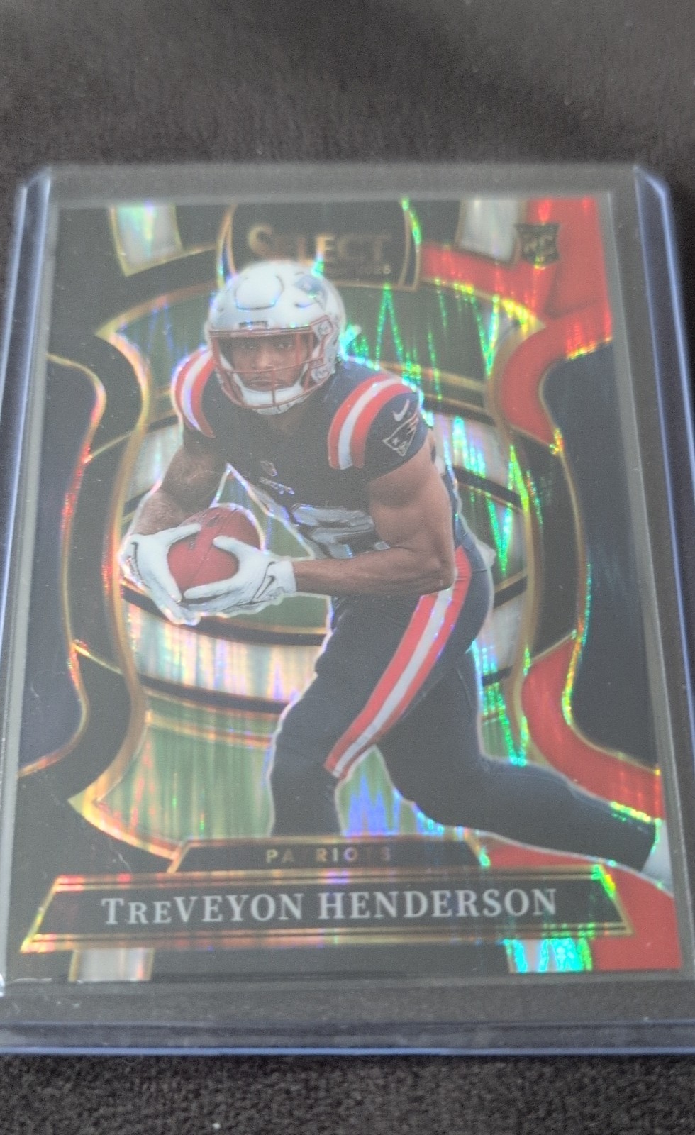 2025 Panini Select - Concourse TreVeyon Henderson #78 Black & Red Shock Prizm...