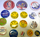 Vintage Pinback Buttons Lot of 24 Various Themes, Political, Bay City Rollers — photo 2