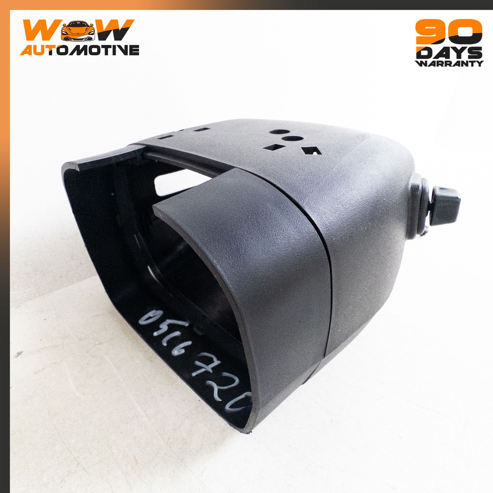 06-13 CHEVROLET CORVETTE C6 STEERING WHEEL COLUMN SHROUD COVER BLACK OEM