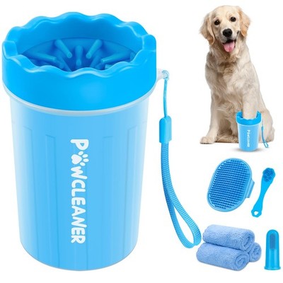 Comotech Portable Dog Paw Cleaner Cup - Gentle Silicone Brush Pet Foot Washer