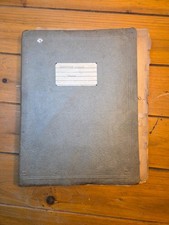 Vintage 1930s Scrapbook Album Photos Lithographs Ephemera