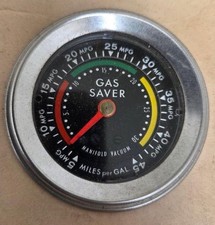 Vintage Gas Saver Manifold Vacuum Gauge Miles Per Gal Dixco 131