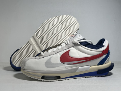 Nike Zoom Cortez SP Sacai Men's Size 13 White Light Cream Red Shoes DQ0581-100
