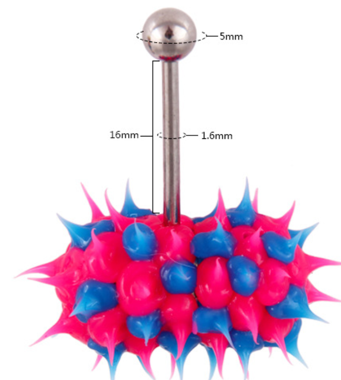 Koosh Metal Tickler Vibrating Tongue Ring 14g Piercing bar Barbell Stud  Battery | eBay Australia