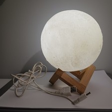 Modern Moon Table Lamp USB Bedside Kids Children Bedroom LED Light Decor