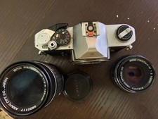 Pentax MX with 50mm and 135mm telephoto len