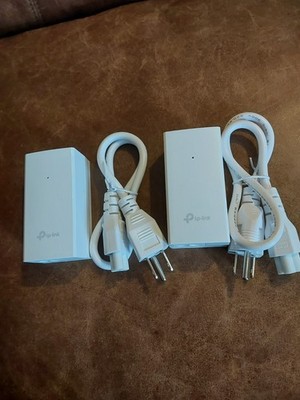 2 TP-Link Omada EAP225 AC1350 WiFi Access Point WAP PoE Adapters